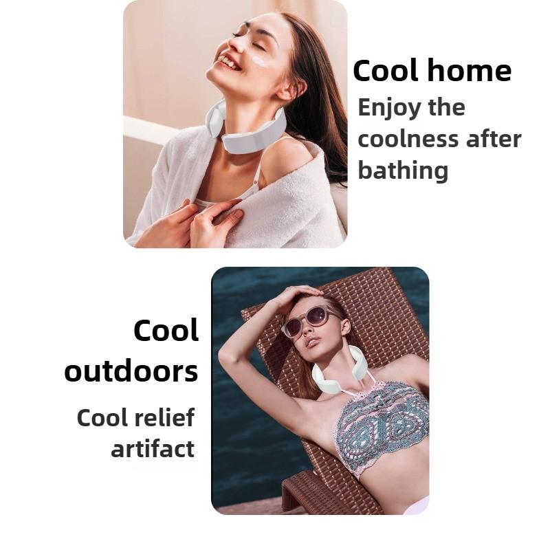 Summer Natural Cooling Cube Cooling Neckband Indoor Outdoor Sports Leisure Activity Neckband Under 28 Degrees Anywhere Neckline