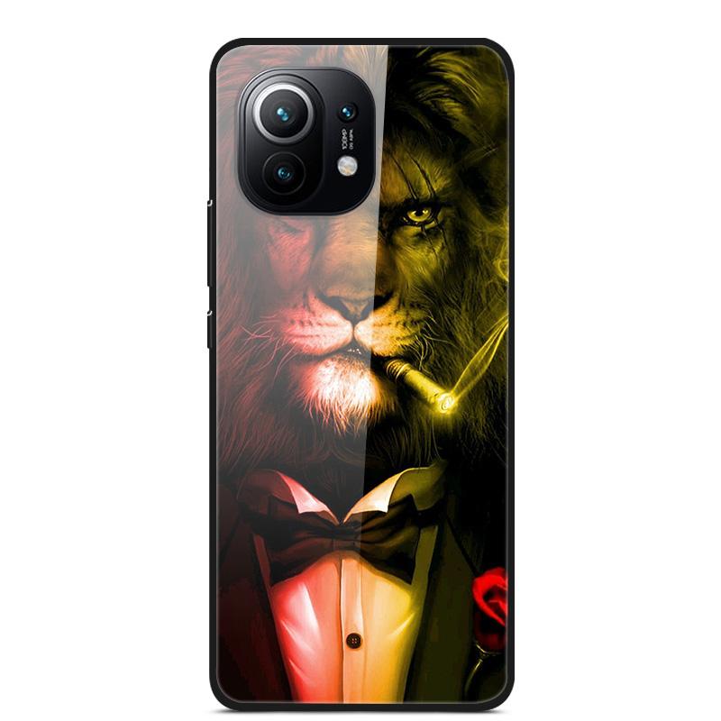 Luxury Cover Case for Xiaomi mi 11 Tempered Glass Cover for Xiaomi mi 11 Lite 5G NE Phone Case for Xiaomi Mi 11 mi11 Lite Coque