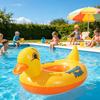 Yellow Duck Kids Inflatable Pool Float Thickened Anti-Rollover BPA-Free PVC Lifebuoy for Beach Vacation Swim Training