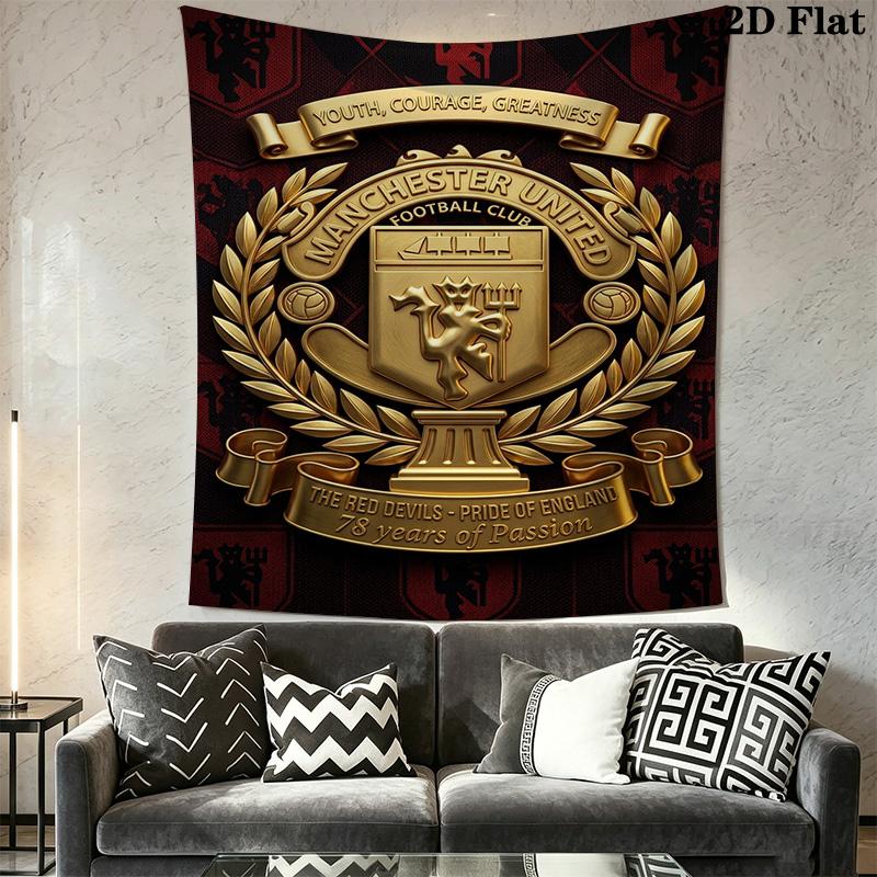 Manchester United Youth Courage Greatness Bedding 1 Duvet Cover 2 Pillowcase Without Core Soft And Comfortable Christmas Birthday Gift