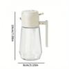 2-in-1 Glass Bottle Sprayer Outdoor Grill Olive Oil Diffuser Kitchen Vinegar Soy Sauce Spray Dispenser Opening Lid Cooking Tool