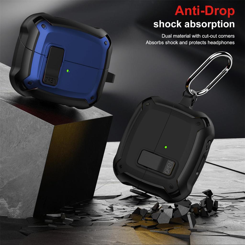 Neu für Samsung Galaxy Buds 3 / Buds 3 Pro Hülle mit Reinigungsset Weiche Schutzhülle Sichere Verschluss-Hülle Zubehör mit Schlüsselanhänger