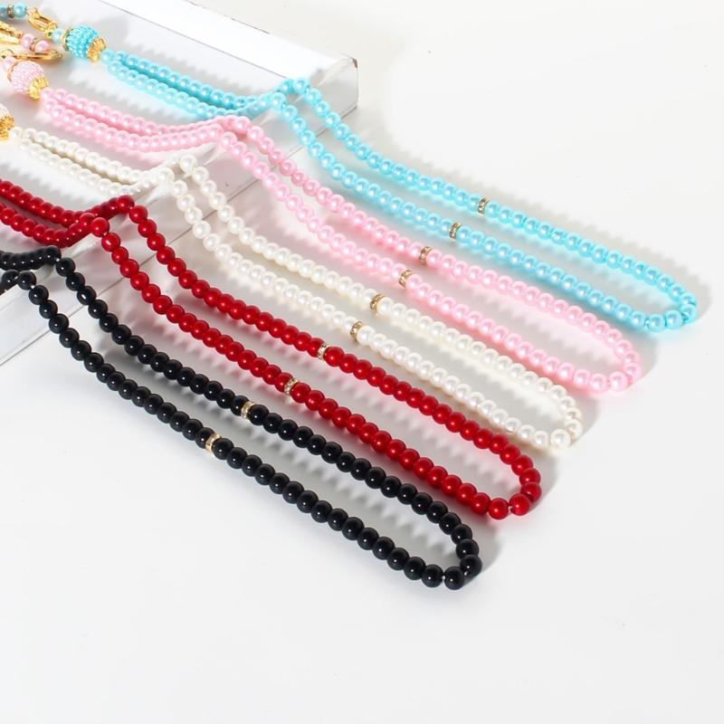 Stylish Islamics Prayer Beads Bracelet Set of 8 Pcs Colorful Sturdy Glass Tasbih Set Accessory for Muslims Devotion