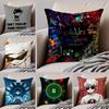 Quirky Webcomic American Novel HHomestuck Cushion Cover Throw Pillow Cover Hidden Button Durable Polyester Chair Cushion