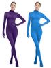 Women's Solid Color Zentai Bodysuit with Attached Hands and Feet - Dancewear Tight Suit for Stage Performance