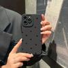 Black Love Heart Phone Case For iPhone16 14 15 13 12 11Pro Max Mini X XR XS 7 8 15 16Plus SE 2020 Shockproof Silicone Soft Cover