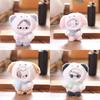 Cute Cat Dog Rabbit Panda With Scarf Plush Toy Pendant Keychain For Bag Decor
