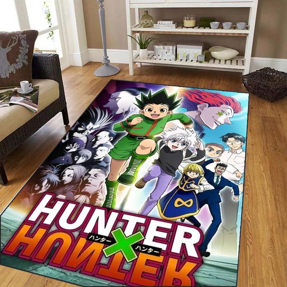 Japanese Anime Rug Hunter X Hunter Gon and Killua Soft Carpet for Living Room Decor Floor Mat Bedroom Cloakroom Sofa Area Rugs