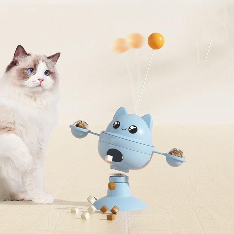 

Новая игрушка для кошек, игрушка-стакан на присоске, самонагревающаяся кормушка, забавная палочка для кошек, вращающаяся поворотная тарелка, товары для кошек зелёный