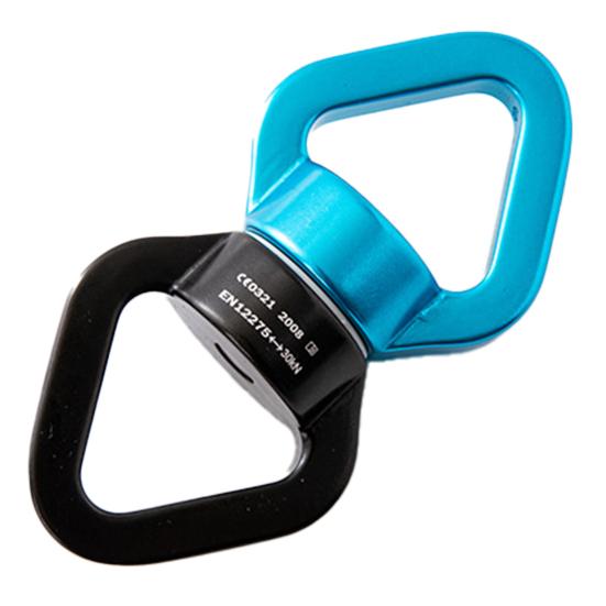 Swing Swivel Aluminum Alloy 30KN Swing Universal Rotating Ring Aerial Yoga Hammock Rotating Connector Outdoor Rock Climbing Bearing Swivel Hook