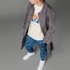 Adidas Originals BLUE VERSION GRAPHIC T Shirts Men's Ecru Crew Neck Moderate Straight Fit HC7587