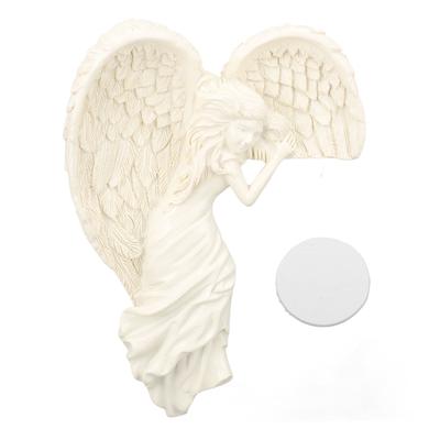 Engel Türrahmen Dekoration Einzigartige Exquisite Harz Türrahmen Engelsflügel Skulptur für Zuhause und