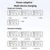 100W Wall Charger Charging Block Including Flexible USB C Cord And 3 Outputs Universal Power Supply Lightweighted