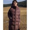 Demana Women's Long Hooded Puffer Down Jacket