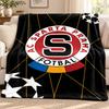 HC Sparta Praha Blanket Flannel Blanket Soft Cozy Plush Throw for Sofa Bed Lightweight Home Decoration Outdoor Camping