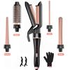 5 In 1 OEM ODM PTC Heater Hair Rollers Set Curlers with Aluminum Barrel for OEM Projects Interchangeable Hair Curler
