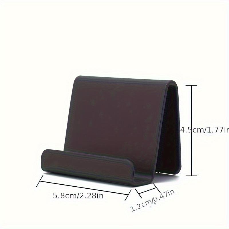 

Lazy Bracket Mobile Phone Holder Table Desktop Stand Plastic Desk Mount Candy Color Mini Portable Holder Bracket for Smartphone чорний