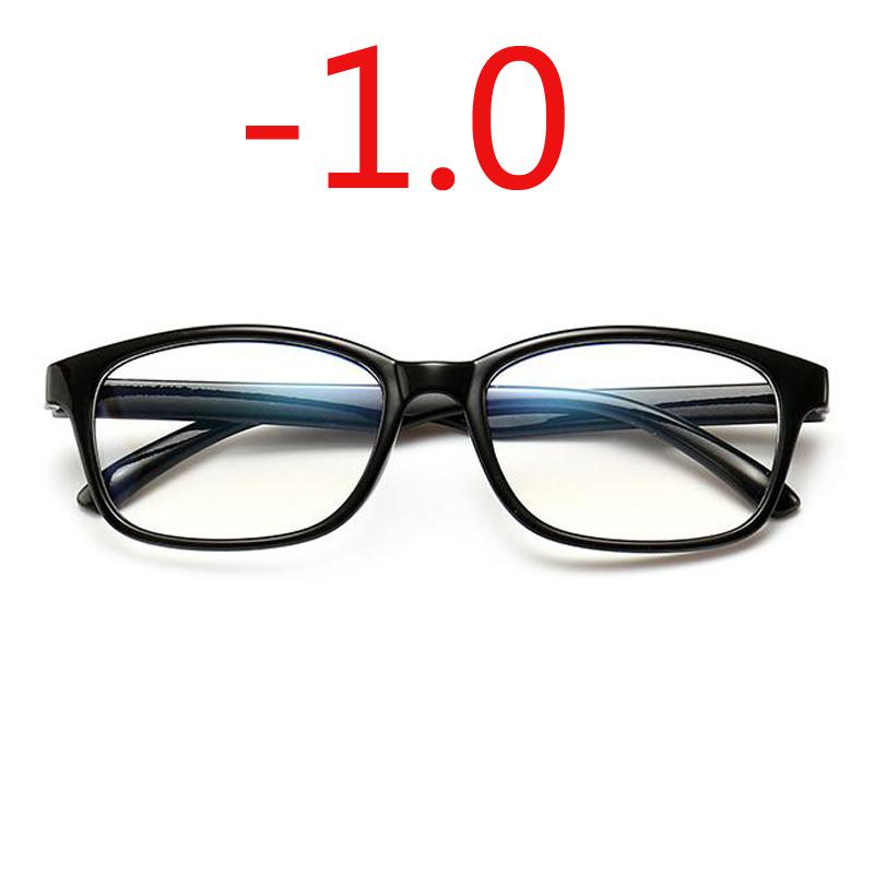 -1.0 -1.25 -1.50 -1.75 -2.0 -2.5 -3.0 To -4.0 Finished Myopia Glasses Women Men Short Sight Eyewear Black Blue Red Frame