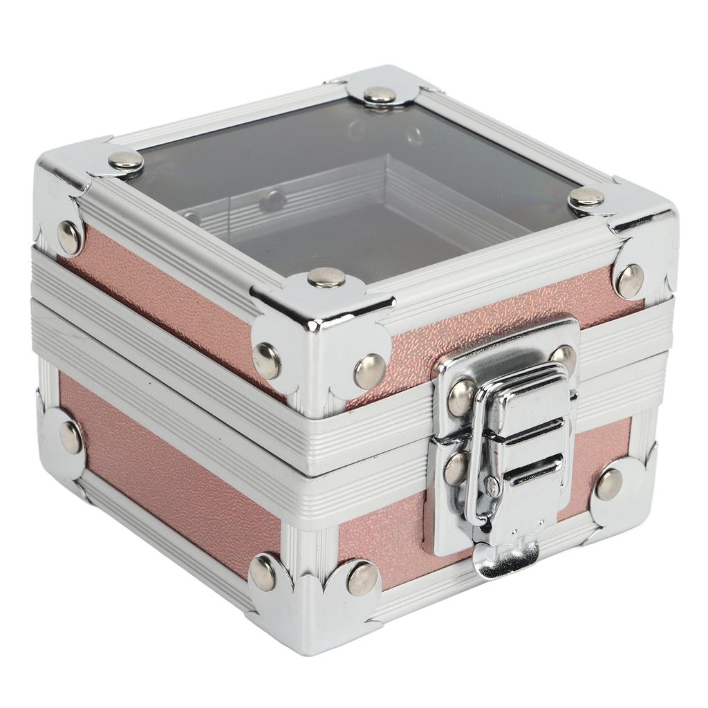 Nail Drill Bits Holder Container 25 Holes Aluminum Alloy Nail Grinding Bits Storage Box Organizer Multicolor