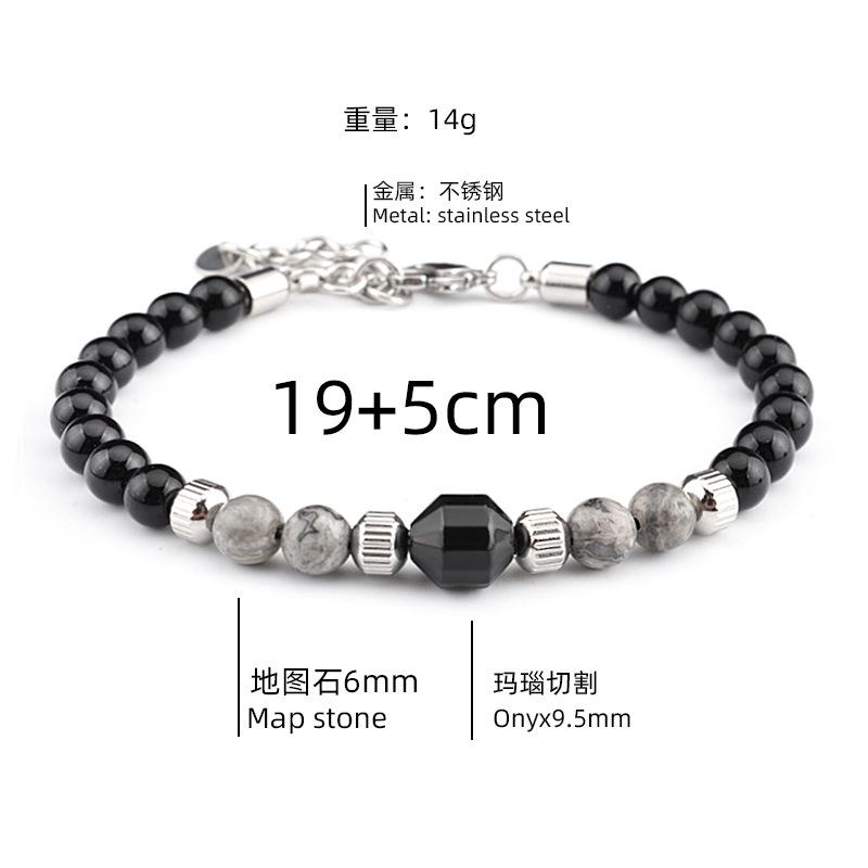 1Pcs Stainless steel minimalist chic bracelet - suitable for both men and women, perfect for hip-hop style, and highly personalized.