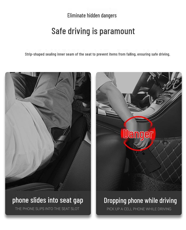 Leakproof Car Seat Gap Filler Strip