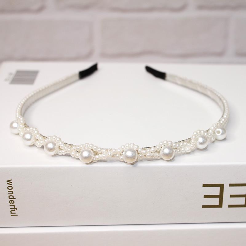 2025 Mori Style Fairy Pearl Headband with Wispy Bangs Hair Clips