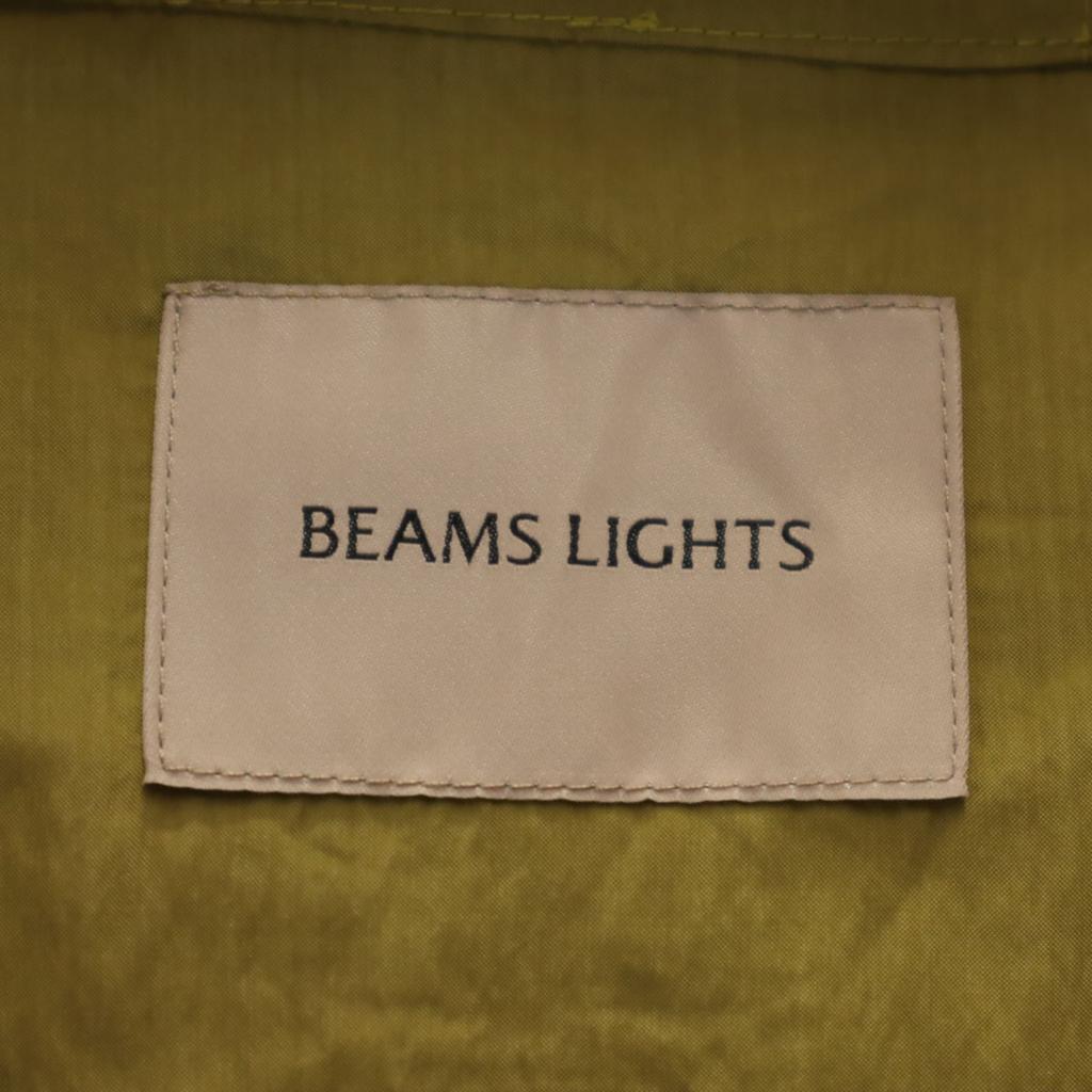 unused BEAMS LIGHTS Hoodie jacket 38 khaki Tagged Women Used