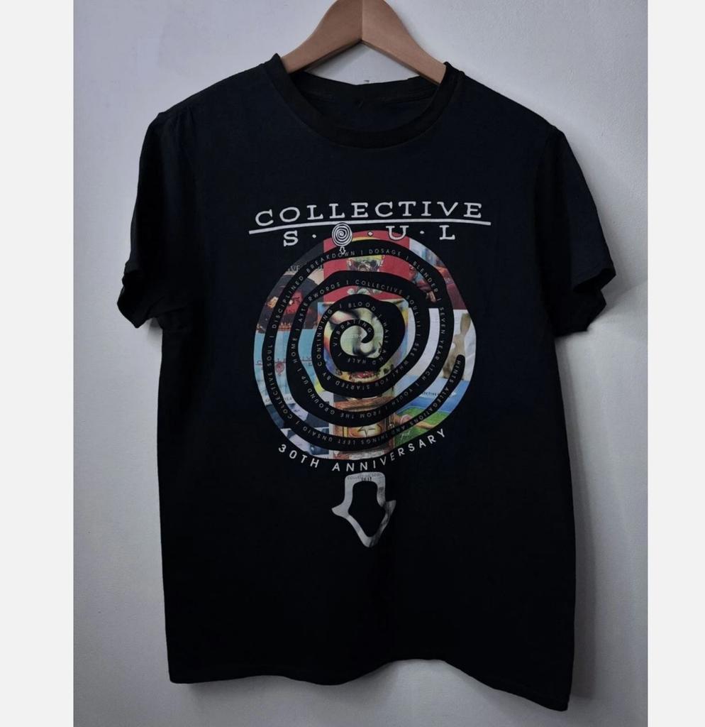 Maglietta Nera Ufficiale Collective Soul 30° Anniversario Taglia L