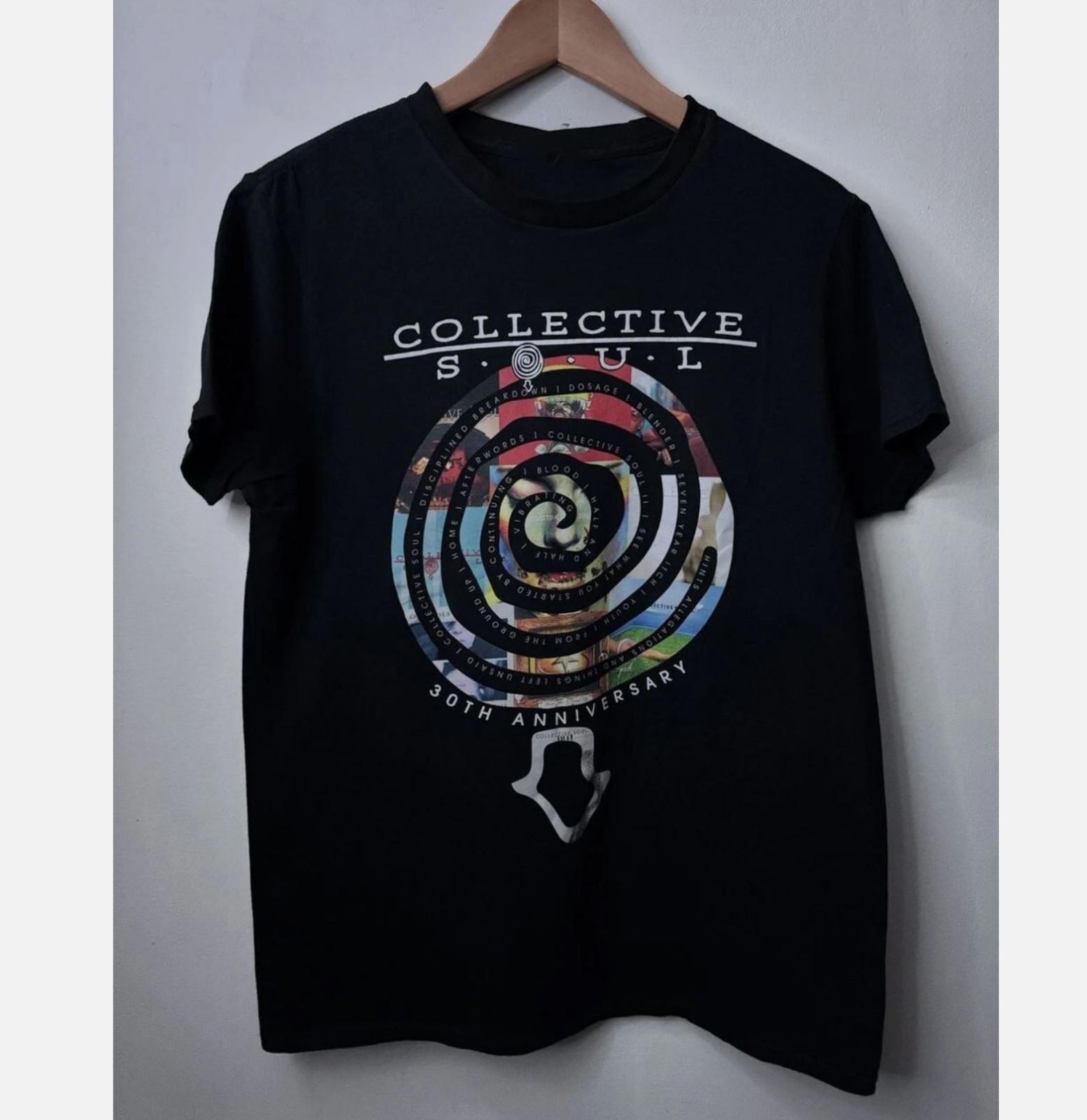 

Официальная черная футболка полного размера к 30-летнему юбилею тура Collective Soul XL
