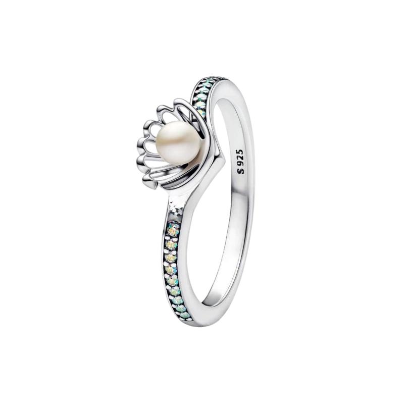 S925 silver new silver bow ring pink color black fashionable niche high-end women's jewelry