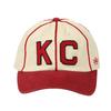 [American Needle] Cap Kansas City Monarchs Negro League Logo Hat Men's Women's MiLB Low Cap Unisex Ivory x Dark Red