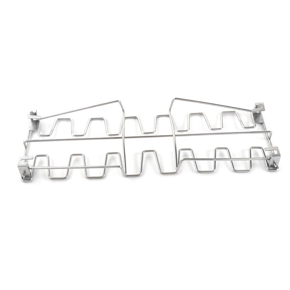 Steel Grilling Basket with Drip Pan BBQ Rib Mesh Clip Chicken Wing Leg Rack Grill Holder Barbecue Accessories BBQ Shelf