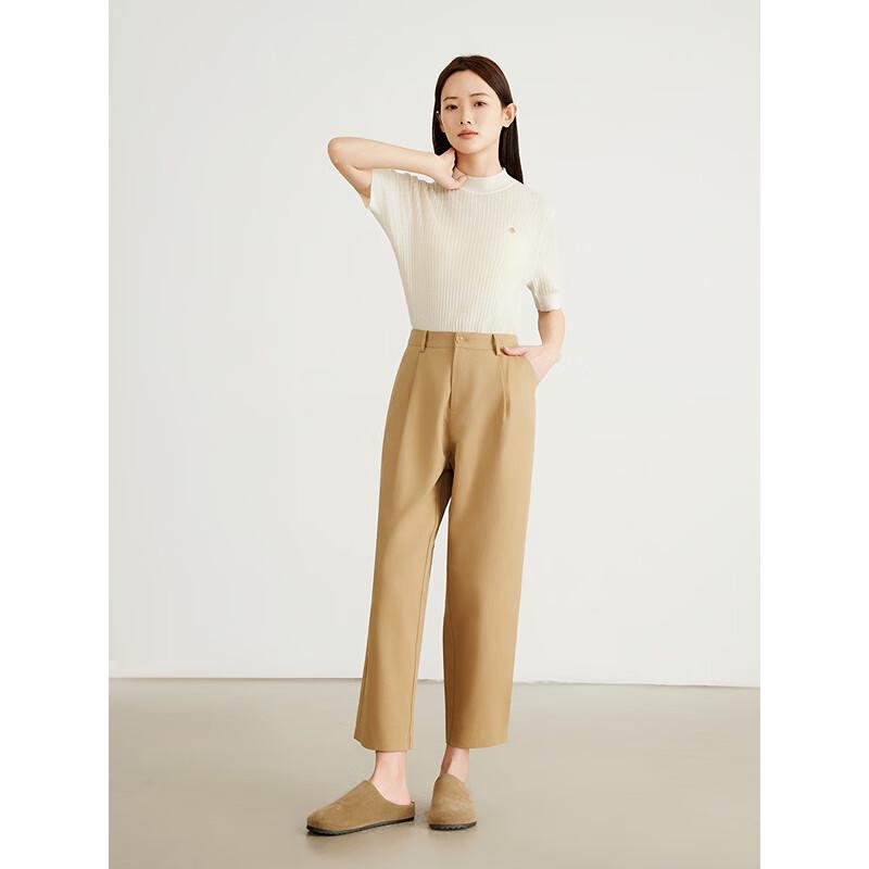Ge Jin Women's High-Waist Harem Straight-Leg Pants