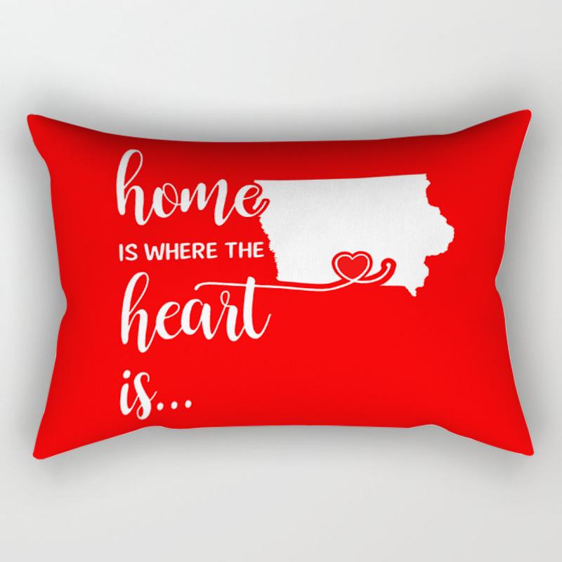 Nordic Red Sweet Cushion Cover Classic Geometric Fashion Home Decoration Living Room Sofa Pillowcase Car Waist Pillowcase 30*50