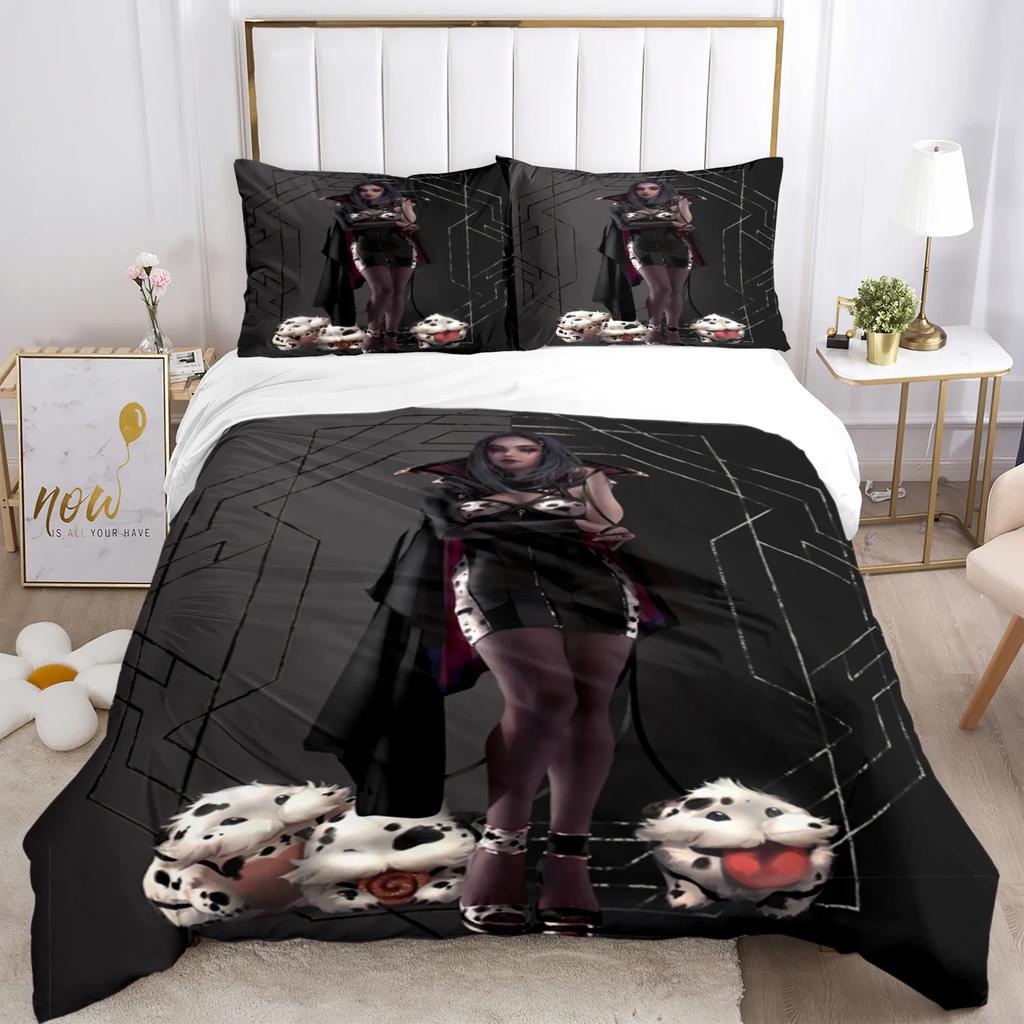 Bivariate ghostblade Print Three Piece Bedding Set Fashion Article Children or Adults for Beds Quilt Covers Pillowcases  Gift
