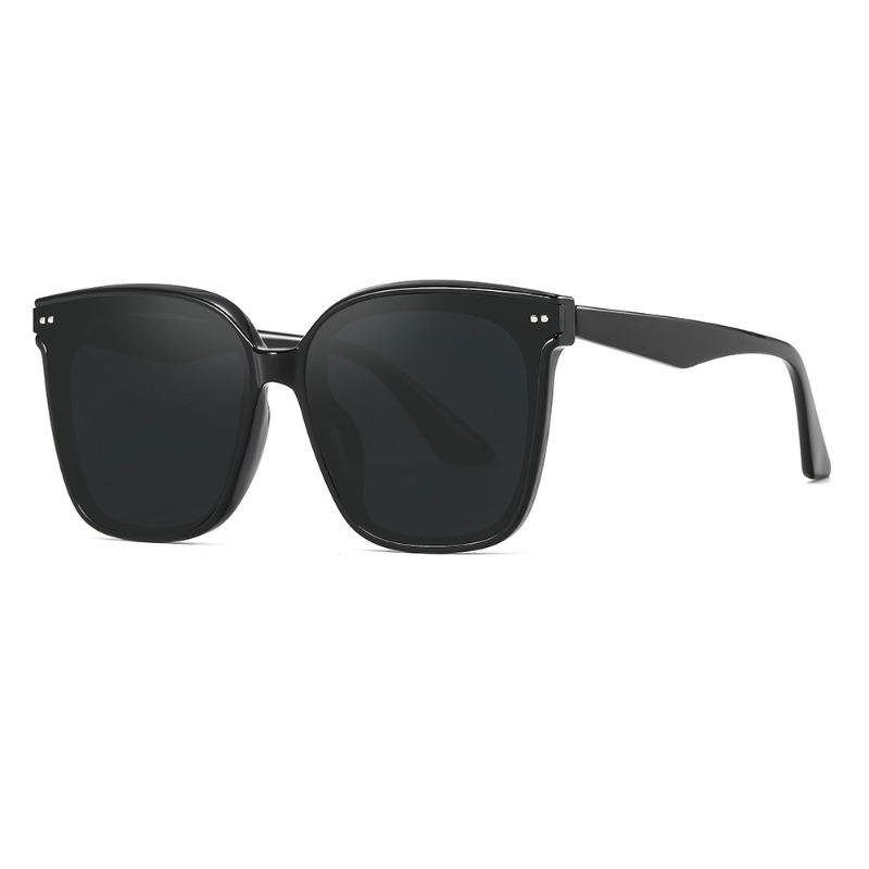 Occhiali da sole da donna Protezione UV Stile Coreano HD Polarizzati Montatura Quadrata Senso di Lusso Viso Grande Dimagranti Occhiali alla Moda