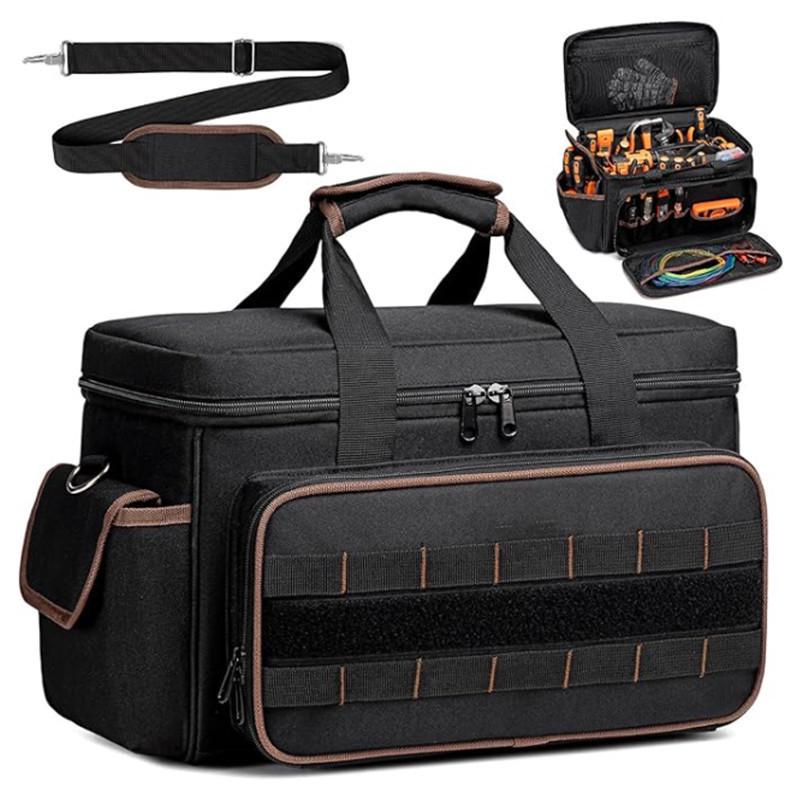 New Heavy-Duty 17-Inch Crossbody Tool Bag - Thickened, Wear-Resistant Oxford Cloth