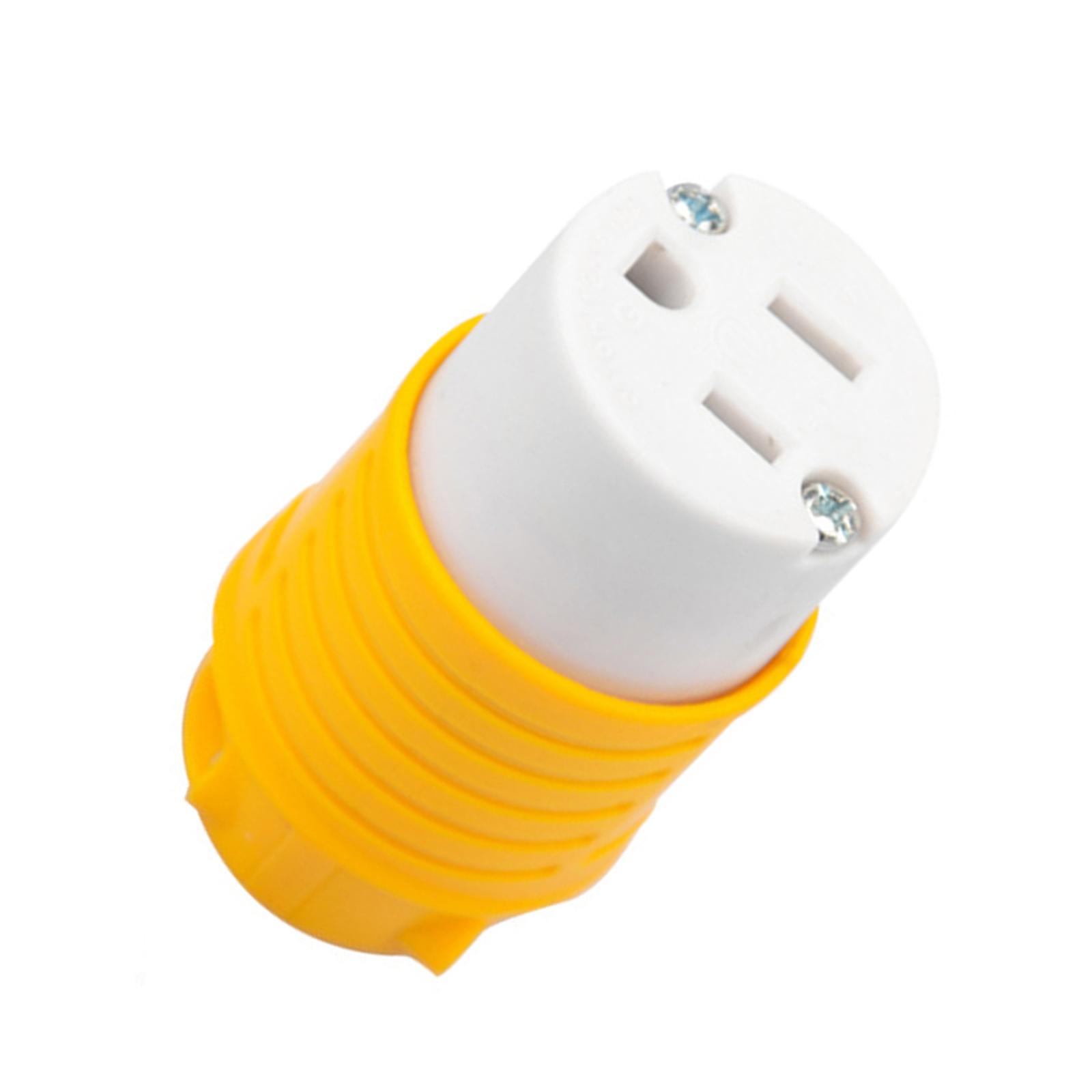 

High Performances 15A Power Socket Plug Secure Electrical Connections Tool for Most 125V Applications Home Garage Office 1