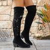 Fashion Winter 2025 Women's New Over-the-Knee Boots Long Thigh Stretch Boots