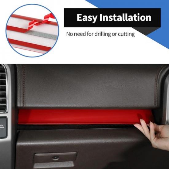 4pcs Center Console Dash Cover Trim for Ford F150 2015- Interior Accessories