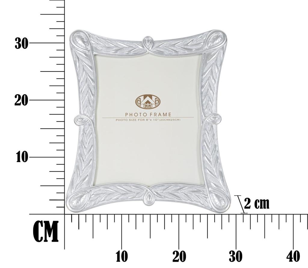 Fotorahmen X Silber Cm 28,2x2x33 (Fotogröße cm 20x25)