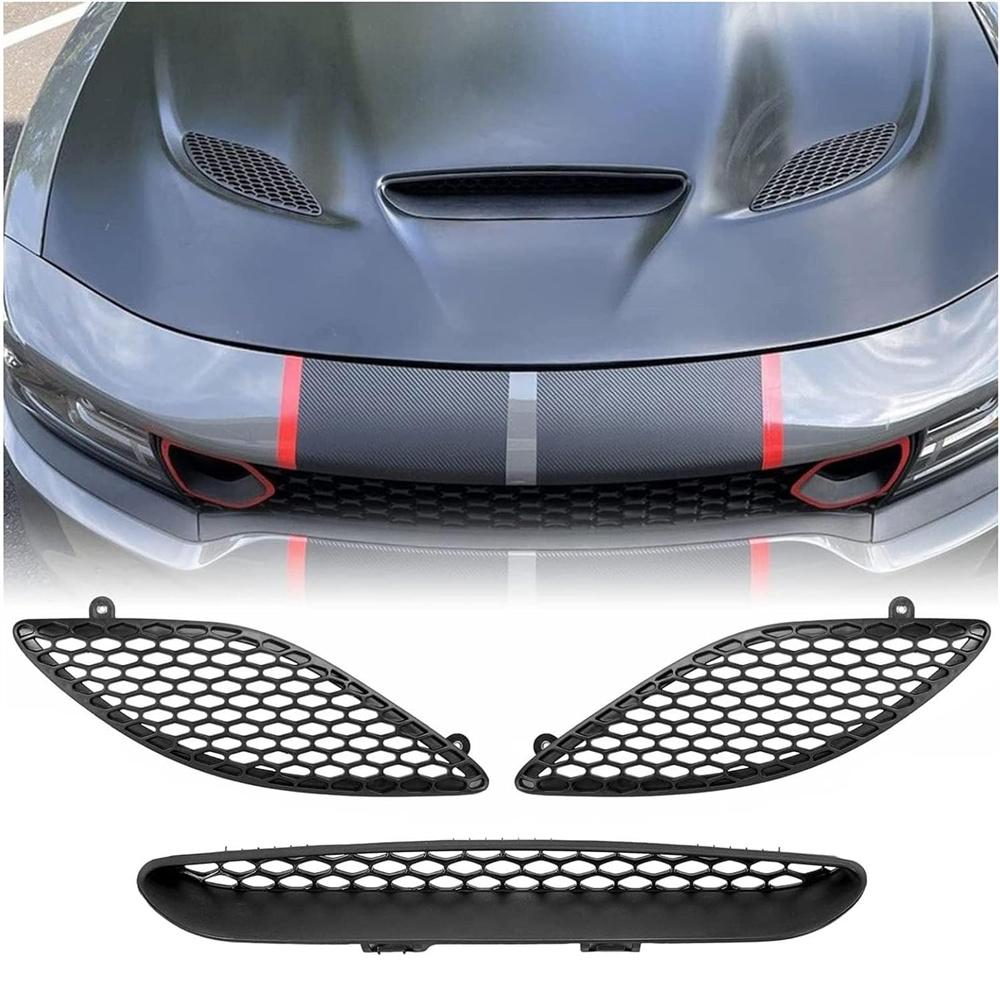 Hood Bezel Trim Vent Grille 68202462AD For Dodge Charger SRT Replace 2015-2019