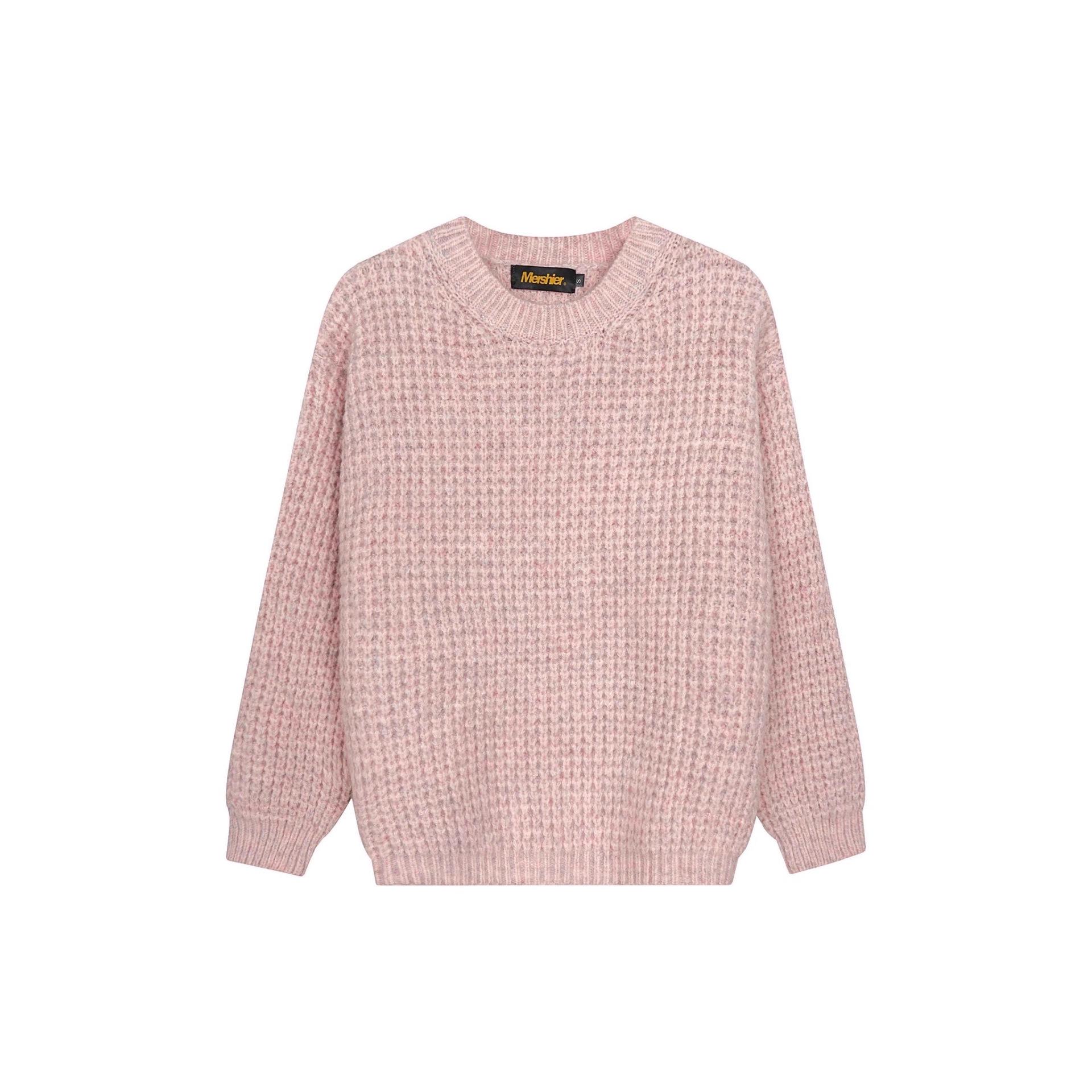 Unisex Japanese Retro Knit Sweater - Round Neck, Pineapple Pattern, Autumn Style XL