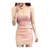 [What's!?] Men's Esthetics Men's Costume Mini Dress Women's Knit Tank Top Chest Sexy Tight Attractive Design Bodycon Stretch 03