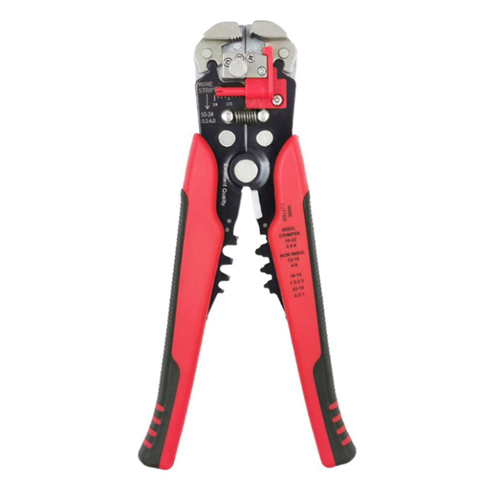 1 шт., многофункциональные плоскогубцы для зачистки проводов, обжимные клеммы, высокоточный автоматический ручной инструмент, щипцы для кабеля, резак для кабеля красный