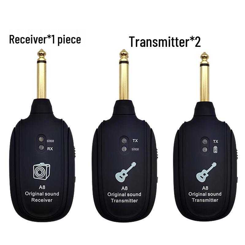 Electric Guitar Wireless Transceiver System - One-to-One or One-to-Two Transmission
