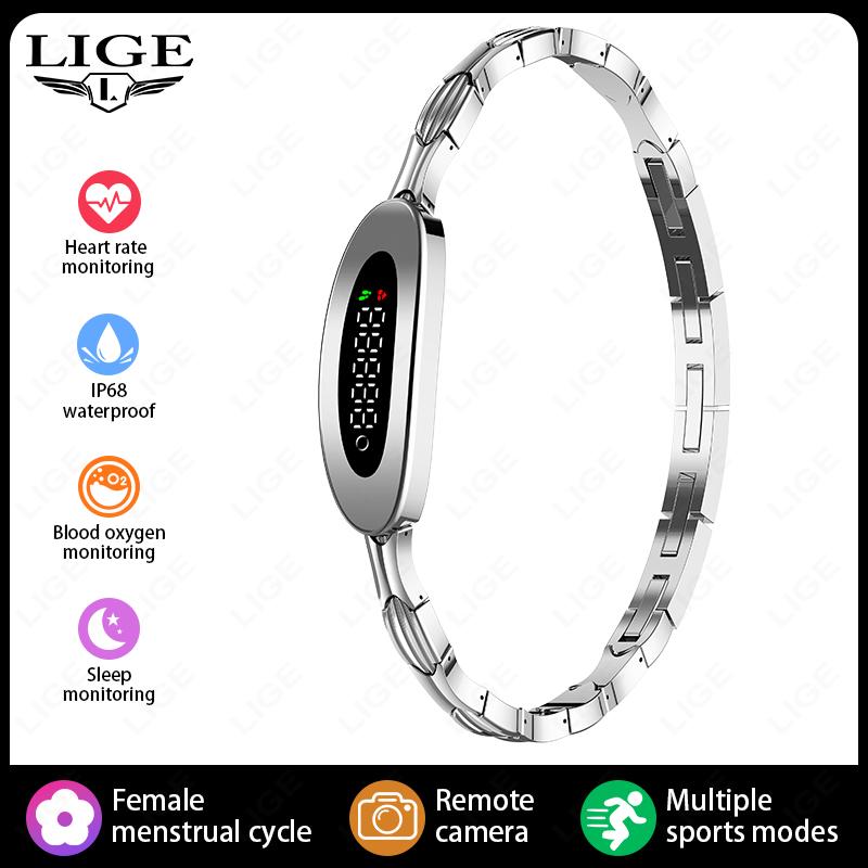 New Fashion Ladies Smart Bracelet Female Healthy Heart Rate Sleep Monitor Sports Fitness Tracker Smartwatch Band For Women