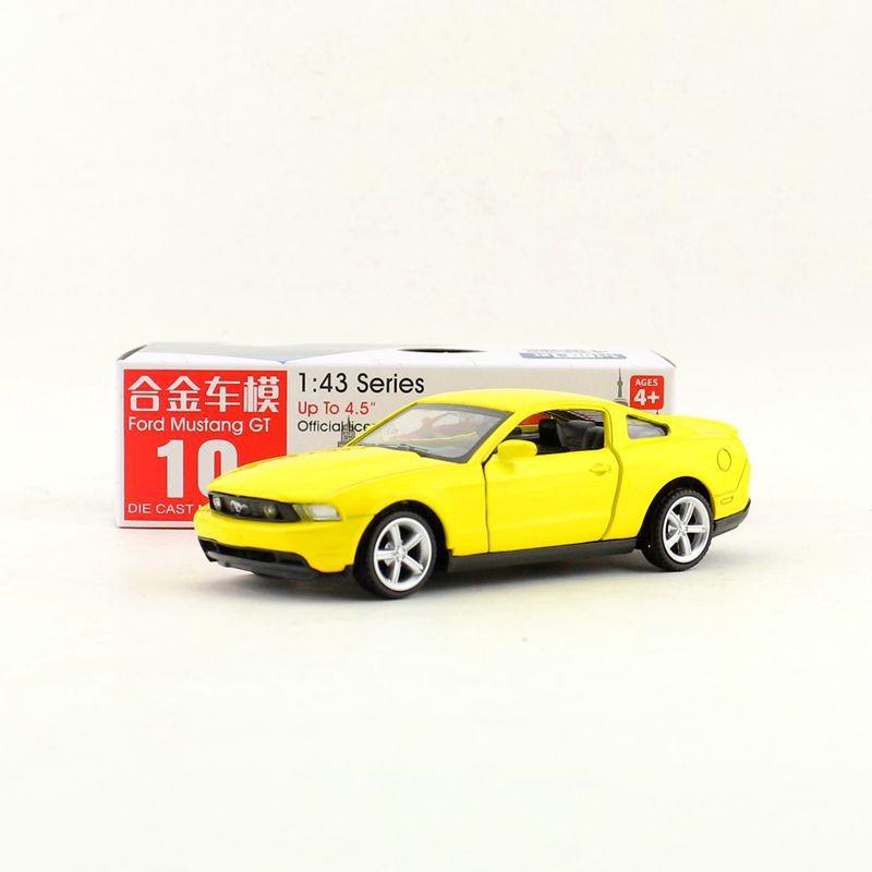 Alloy Car Model Toy Ford Mustang Gt With Door Opening Design For Gift Kids