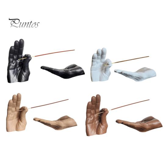 Wedding Party Display Decor Creative Hand Shape Incense Burner, Resin Decorative Ornament, Burner & Ash Collector Unique Office Desk Decorations