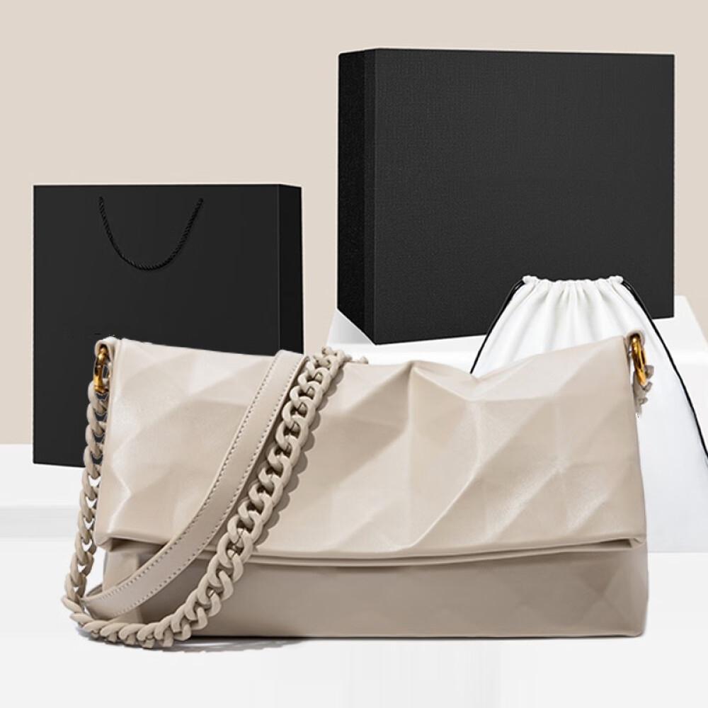 

Сумка Женская сумка, складная сумка-тоут, новинка 2023 года, сумка с бриллиантовой цепочкой под мышками, длина 28 см, ширина 8 см, высота 16 см хаки